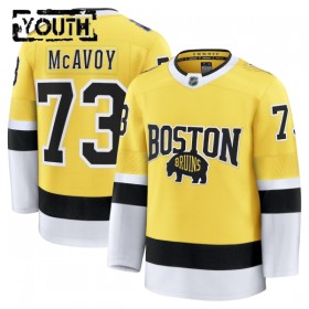 Barn Ishockey Boston Bruins tröja Fanatics NHL Stadium Series Premium Charlie Mcavoy 2025-26 Gold