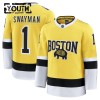 Barn Ishockey Boston Bruins tröja Fanatics NHL Stadium Series Premium Jeremy Swayman 2025-26 Gold