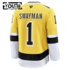 Barn Ishockey Boston Bruins tröja Fanatics NHL Stadium Series Premium Jeremy Swayman 2025-26 Gold