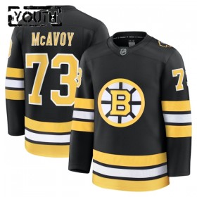 Barn Ishockey Boston Bruins tröja Fanatics Premium Charlie Mcavoy 2025-26 Svart Hemma