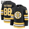 Barn Ishockey Boston Bruins tröja Fanatics Premium David Pastrnak 2025-26 Svart Hemma