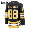 Barn Ishockey Boston Bruins tröja Fanatics Premium David Pastrnak 2025-26 Svart Hemma