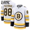 Barn Ishockey Boston Bruins tröja Fanatics Premium David Pastrnak 2025-26 Vit Borta
