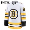 Barn Ishockey Boston Bruins tröja Fanatics Premium David Pastrnak 2025-26 Vit Borta