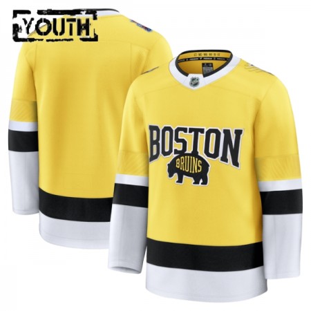 Barn Ishockey Boston Bruins tröja med eget tryck Fanatics NHL Stadium Series Premium 2025-26 Gold