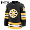 Barn Ishockey Boston Bruins tröja med eget tryck Fanatics Premium 2025-26 Svart Hemma