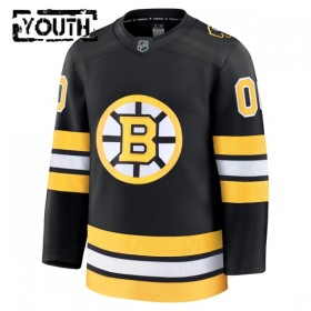 Barn Ishockey Boston Bruins tröja med eget tryck Fanatics Premium 2025-26 Svart Hemma
