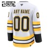 Barn Ishockey Boston Bruins tröja med eget tryck Fanatics Premium 2025-26 Vit Borta