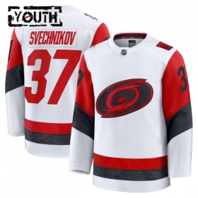 Barn Ishockey Carolina Hurricanes tröja Fanatics Premium Andrei Svechnikov 2025-26 Vit Borta