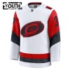 Barn Ishockey Carolina Hurricanes tröja Fanatics Premium Andrei Svechnikov 2025-26 Vit Borta
