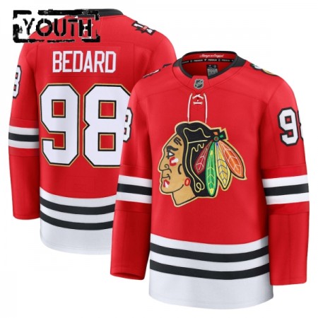 Barn Ishockey Chicago Blackhawks tröja Fanatics Centennial Premium Connor Bedard 2025-26 Röd