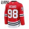 Barn Ishockey Chicago Blackhawks tröja Fanatics Centennial Premium Connor Bedard 2025-26 Röd