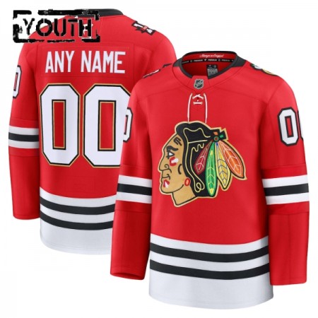 Barn Ishockey Chicago Blackhawks tröja med eget tryck Fanatics Centennial Premium 2025-26 Röd