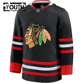 Barn Ishockey Chicago Blackhawks tröja med eget tryck Fanatics Premium 2025-26 Svart Tredje