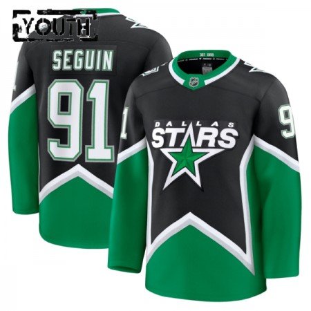 Barn Ishockey Dallas Stars tröja Fanatics Premium Tyler Seguin 2025-26 Svart Tredje