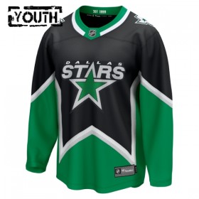 Barn Ishockey Dallas Stars tröja med eget tryck Fanatics Premium 2025-26 Svart Tredje