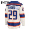 Barn Ishockey Edmonton Oilers tröja Fanatics Premium Leon Draisaitl 2025-26 Vit Tredje