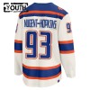 Barn Ishockey Edmonton Oilers tröja Fanatics Premium Ryan Nugent-Hopkins 2025-26 Vit Tredje