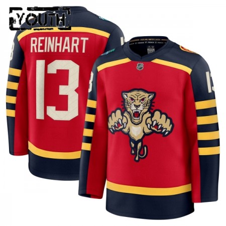 Barn Ishockey Florida Panthers tröja Fanatics Premium Sam Reinhart 2025-26 Röd Winter Classic