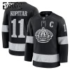 Barn Ishockey Los Angeles Kings tröja Fanatics Premium Anze Kopitar 2025-26 Svart Tredje