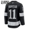 Barn Ishockey Los Angeles Kings tröja Fanatics Premium Anze Kopitar 2025-26 Svart Tredje