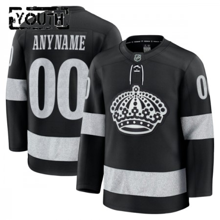 Barn Ishockey Los Angeles Kings tröja med eget tryck Fanatics Premium 2025-26 Svart Tredje