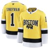 Män Ishockey Boston Bruins tröja Fanatics NHL Stadium Series Premium Jeremy Swayman 2025-26 Gold