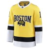 Män Ishockey Boston Bruins tröja Fanatics NHL Stadium Series Premium Jeremy Swayman 2025-26 Gold