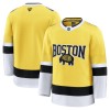 Män Ishockey Boston Bruins tröja med eget tryck Fanatics NHL Stadium Series Premium 2025-26 Gold