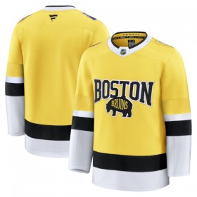 Män Ishockey Boston Bruins tröja med eget tryck Fanatics NHL Stadium Series Premium 2025-26 Gold