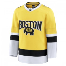 Män Ishockey Boston Bruins tröja med eget tryck Fanatics NHL Stadium Series Premium 2025-26 Gold