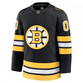 Män Ishockey Boston Bruins tröja med eget tryck Fanatics Premium 2025-26 Svart Hemma