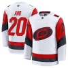 Män Ishockey Carolina Hurricanes tröja Fanatics Premium Sebastian Aho 2025-26 Vit Borta