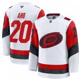Män Ishockey Carolina Hurricanes tröja Fanatics Premium Sebastian Aho 2025-26 Vit Borta