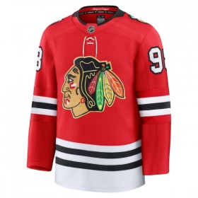 Män Ishockey Chicago Blackhawks tröja Fanatics Centennial Premium Connor Bedard 2025-26 Röd
