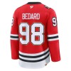 Män Ishockey Chicago Blackhawks tröja Fanatics Centennial Premium Connor Bedard 2025-26 Röd