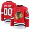 Män Ishockey Chicago Blackhawks tröja med eget tryck Fanatics Centennial Premium 2025-26 Röd