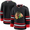 Män Ishockey Chicago Blackhawks tröja med eget tryck Fanatics Premium 2025-26 Svart Tredje