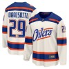 Män Ishockey Edmonton Oilers tröja Fanatics Premium Leon Draisaitl 2025-26 Vit Tredje
