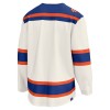 Män Ishockey Edmonton Oilers tröja med eget tryck Fanatics Premium 2025-26 Vit Tredje