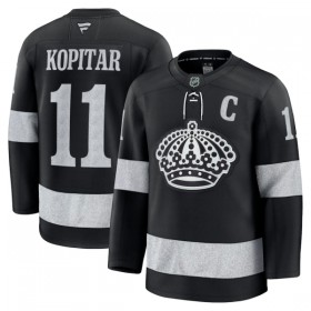 Män Ishockey Los Angeles Kings tröja Fanatics Premium Anze Kopitar 2025-26 Svart Tredje