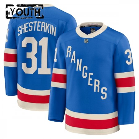 Barn Ishockey New York Rangers tröja Fanatics Centennial Premium Igor Shesterkin 2025-26 Blå