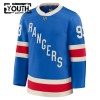 Barn Ishockey New York Rangers tröja Fanatics Centennial Premium Mika Zibanejad 2025-26 Blå