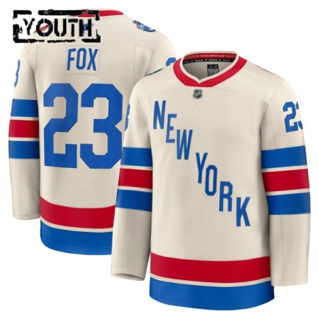Barn Ishockey New York Rangers tröja Fanatics Premium Adam Fox 2025-26 Vit Winter Classic Barn Ishockey New York Rangers tröja Fanatics Premium Adam Fox 2025-26 Vit Winter Classic