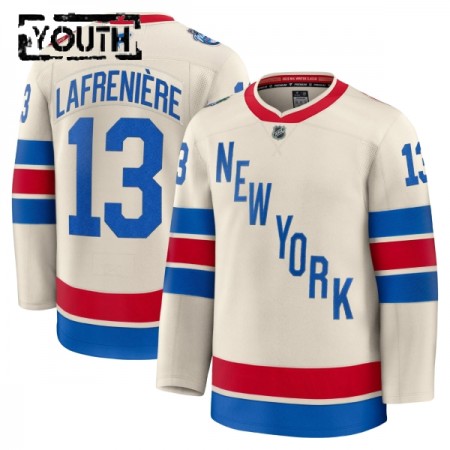 Barn Ishockey New York Rangers tröja Fanatics Premium Alexis Lafreniere 2025-26 Vit Winter Classic