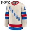 Barn Ishockey New York Rangers tröja Fanatics Premium Alexis Lafreniere 2025-26 Vit Winter Classic