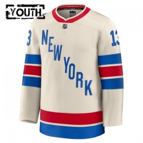 Barn Ishockey New York Rangers tröja Fanatics Premium Alexis Lafreniere 2025-26 Vit Winter Classic