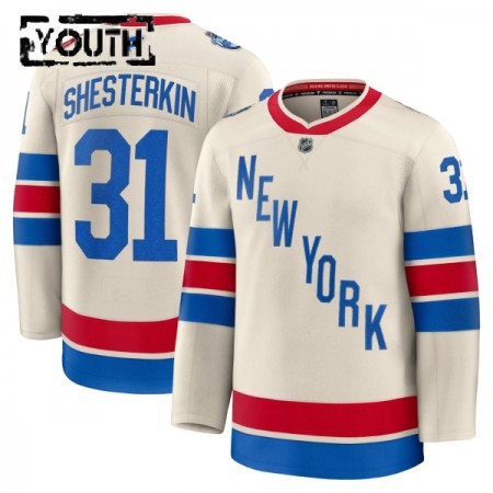 Barn Ishockey New York Rangers tröja Fanatics Premium Igor Shesterkin 2025-26 Vit Winter Classic