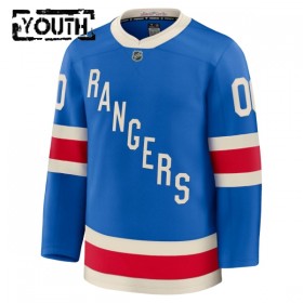 Barn Ishockey New York Rangers tröja med eget tryck Fanatics Centennial Premium 2025-26 Blå