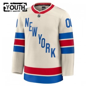 Barn Ishockey New York Rangers tröja med eget tryck Fanatics Premium 2025-26 Vit Winter Classic